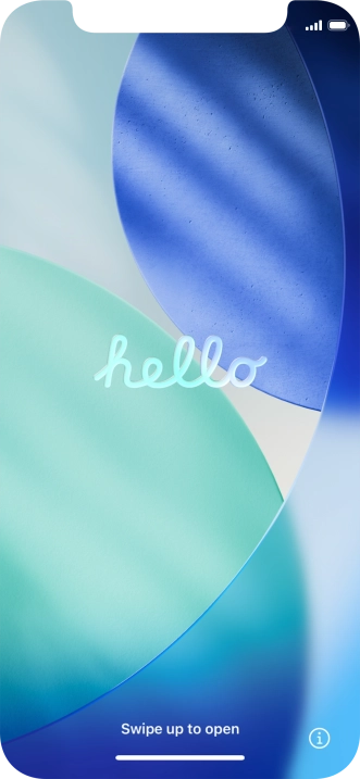 Slide your finger upwards starting from the bottom of the screen.