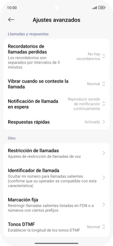 Pulsa Marcación fija.