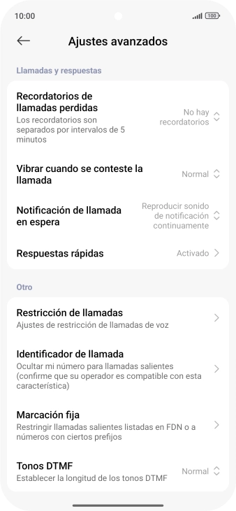 Pulsa Marcación fija.