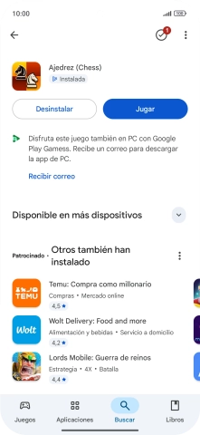 Desliza el dedo hacia arriba desde la parte inferior de la pantalla para terminar y volver a la pantalla de inicio.