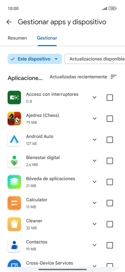 Pulsa la app deseada. Pulsa la app deseada.