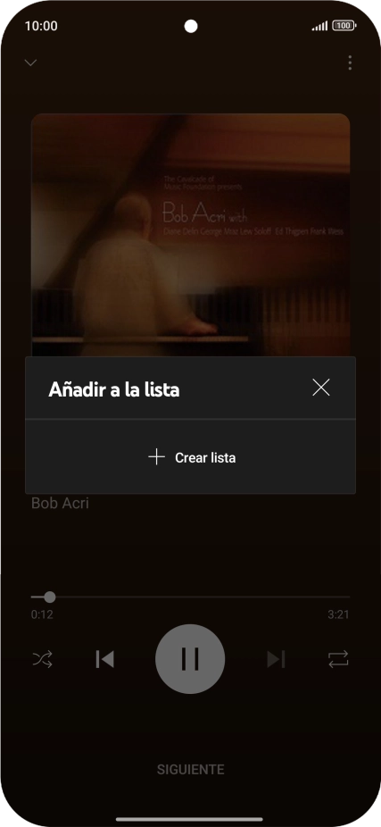Pulsa Crear lista.