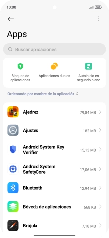 Pulsa la app deseada.