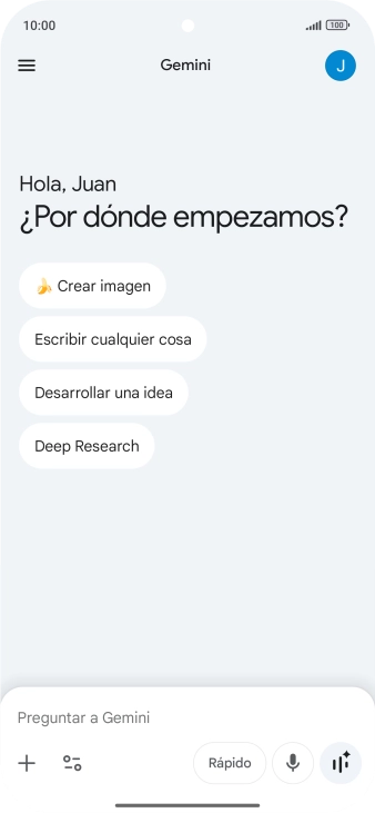 Pulsa el icono de perfil.
