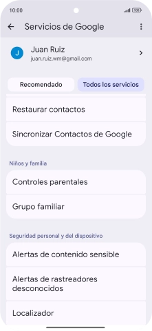 Pulsa Localizador.