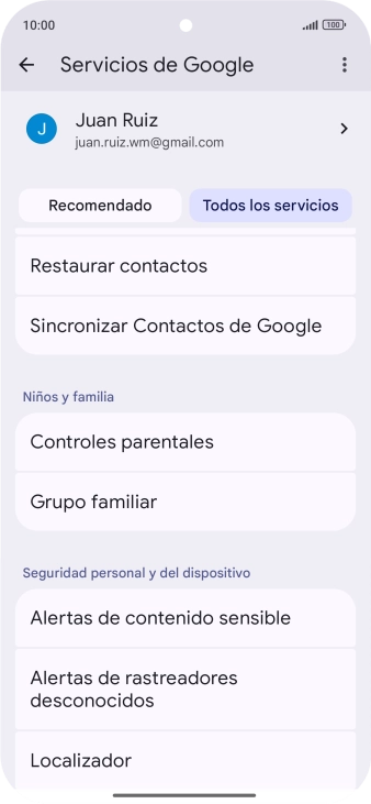 Pulsa Localizador.