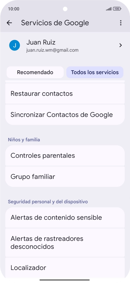 Pulsa Localizador.