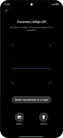 Coloca el código QR dentro del marco de la cámara del teléfono para escanearlo.