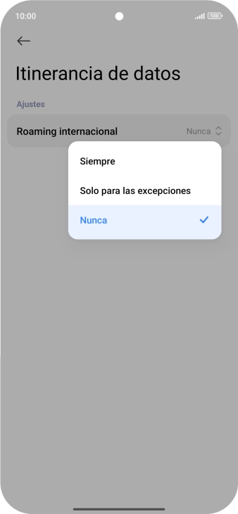 Pulsa el ajuste deseado para activar o desactivar la función. Pulsa el ajuste deseado para activar o desactivar la función.
