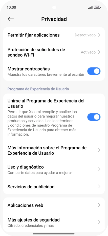 Pulsa Más ajustes de seguridad.