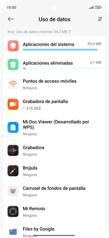 Pulsa la lista desplegable.
