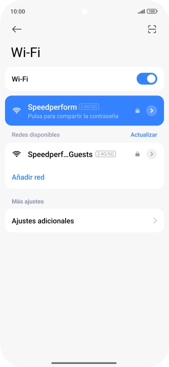 Desliza el dedo hacia arriba desde la parte inferior de la pantalla para terminar y volver a la pantalla de inicio.