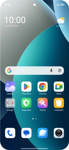 Desliza el dedo hacia abajo desde la parte superior derecha de la pantalla.
