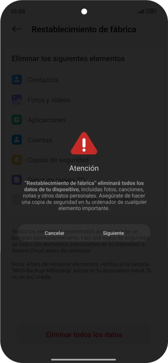 Pulsa Siguiente.