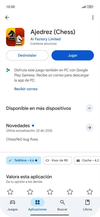 Pulsa Desinstalar. Pulsa Desinstalar.