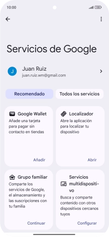 Pulsa Todos los servicios.