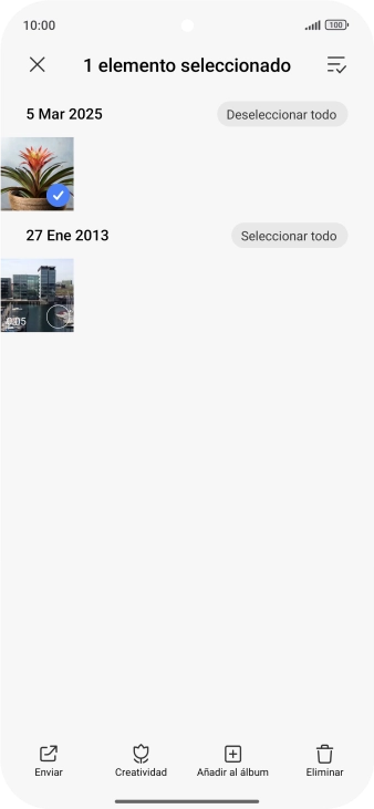 Pulsa el icono de seleccionar todo.