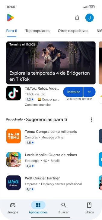 Pulsa el icono de perfil. Pulsa el icono de perfil.
