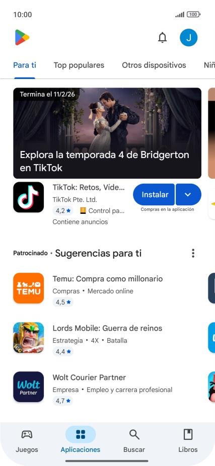 Pulsa el icono de perfil. Pulsa el icono de perfil.