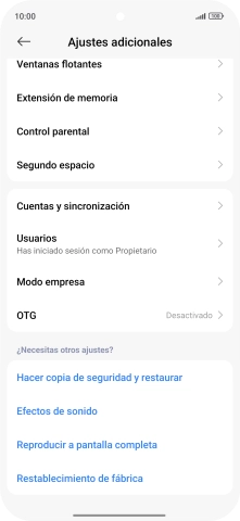 Pulsa Cuentas y sincronización. Pulsa Cuentas y sincronización.