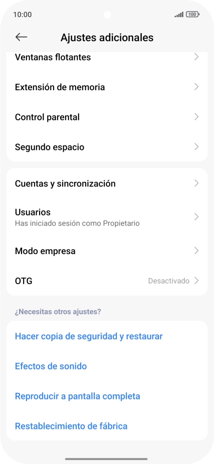 Pulsa Cuentas y sincronización. Pulsa Cuentas y sincronización.