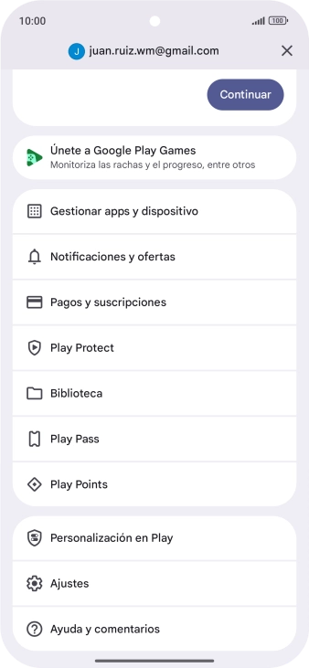 Pulsa Gestionar apps y dispositivo. Pulsa Gestionar apps y dispositivo.