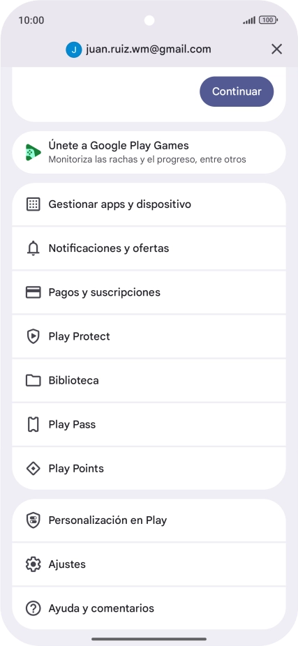 Pulsa Gestionar apps y dispositivo. Pulsa Gestionar apps y dispositivo.