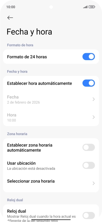 Pulsa el indicador junto a 