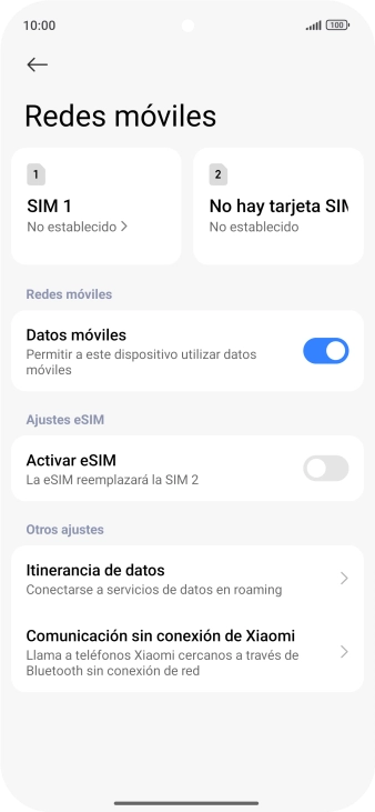 Pulsa Activar eSIM.