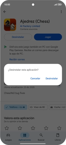 Pulsa Desinstalar. Pulsa Desinstalar.