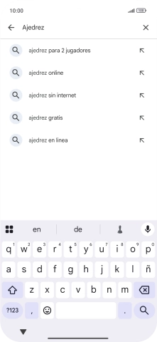 Introduce el nombre del tema o de la app y pulsa el icono de búsqueda.
