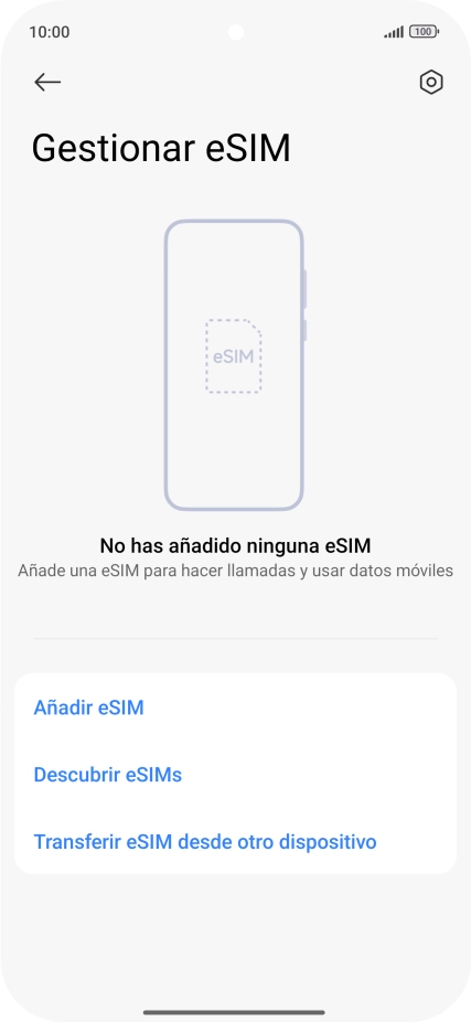 Pulsa Añadir eSIM.