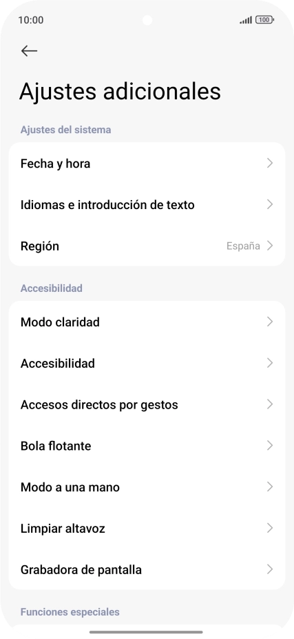 Pulsa Fecha y hora.