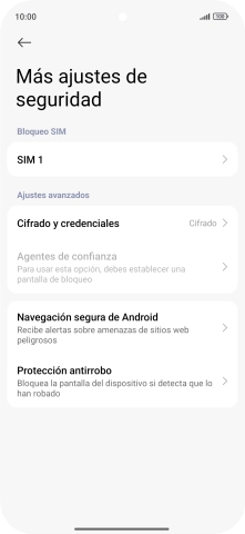Pulsa el nombre de la tarjeta SIM.