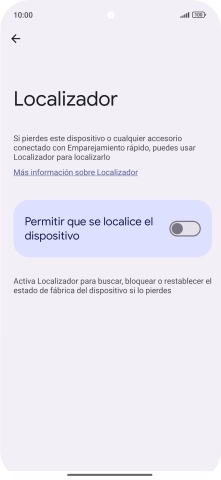 Pulsa el indicador junto a 