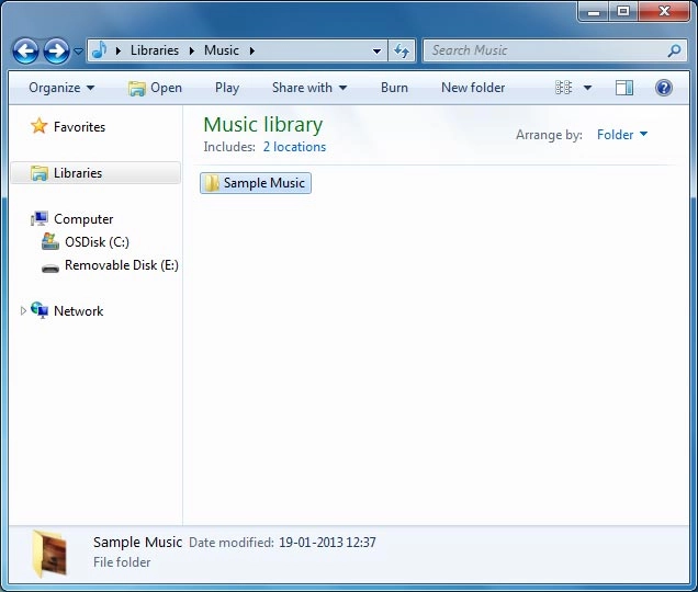 Go to the required folder in your computer's or your phone's file system.