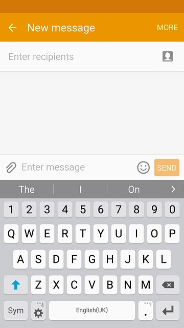 You can select a number of settings when keying in text.The following steps show you how to change writing language, turn on word suggestion and write text.The following steps require that you're writing text and that the keypad is visible.