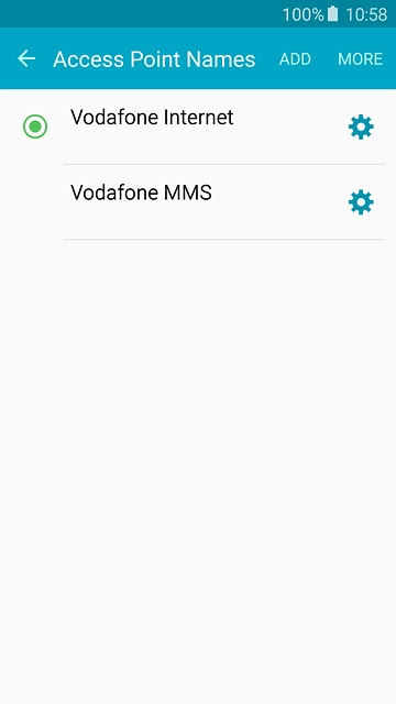 Press the field next to the data connection to fill in the field.