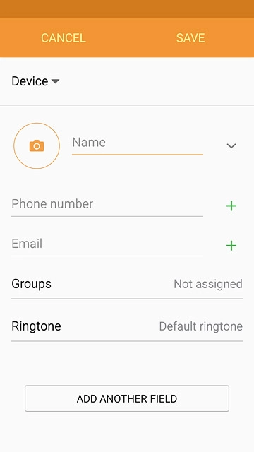 Press the drop down list above 