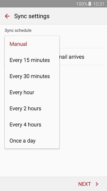 Press Manual or the required period.