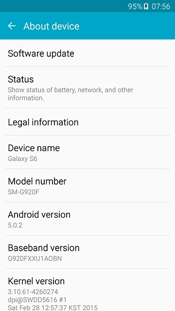 Press Software update.