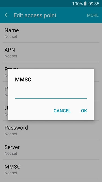 Key in http://www.vodafone.ie/mms and press OK.
