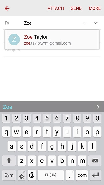 Key in the first letters of the required contact.Matching contacts are displayed.Press the required contact.Repeat the procedure to add more recipients.