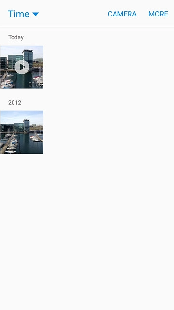 Go to the required folder.Press and hold the required file.