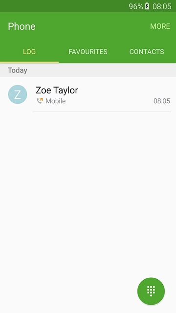 Press the required number.