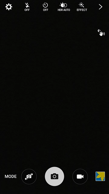 Press the settings icon.