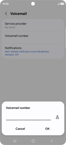 Key in +61414121121 and press OK.