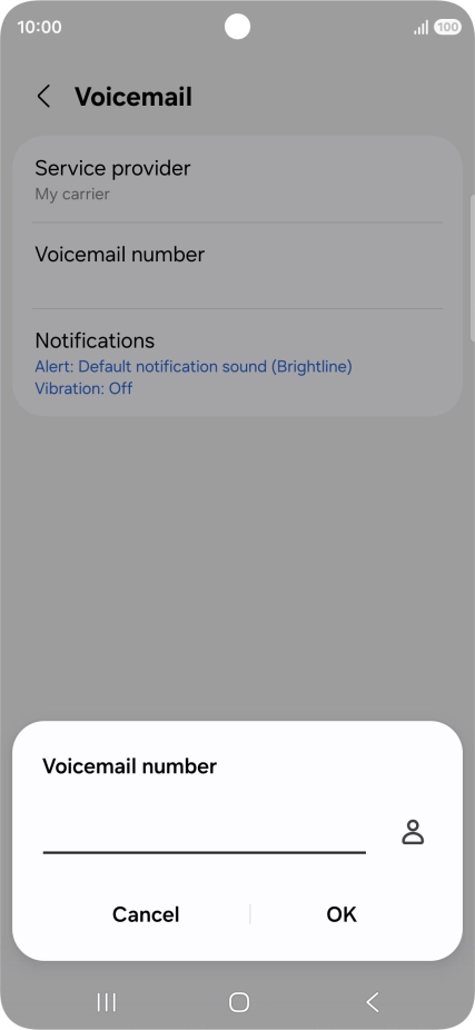 Key in +61414121121 and press OK.