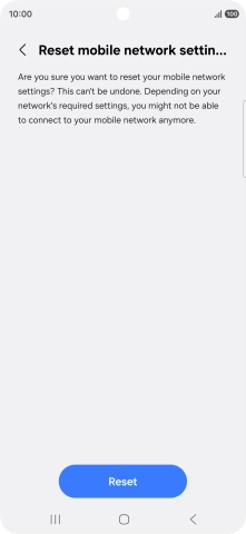 Press Reset. Press Reset.