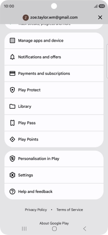 Press Manage apps and device.